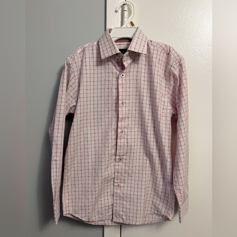 Leo and Zachary boys long sleeve button down shirt
